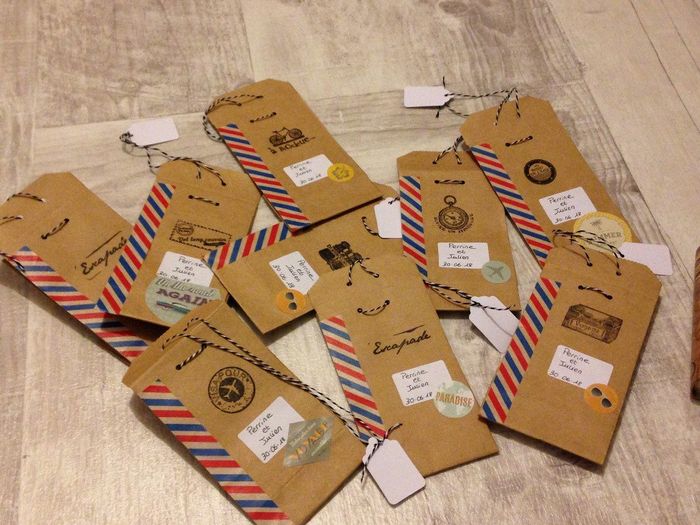 Mes décorations et Diy- Mariage thème Voyage 8