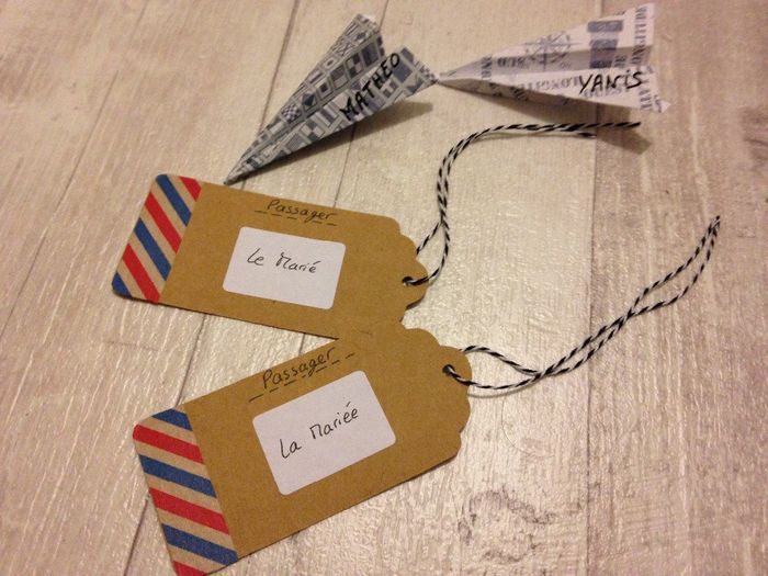 Mes décorations et Diy- Mariage thème Voyage 10