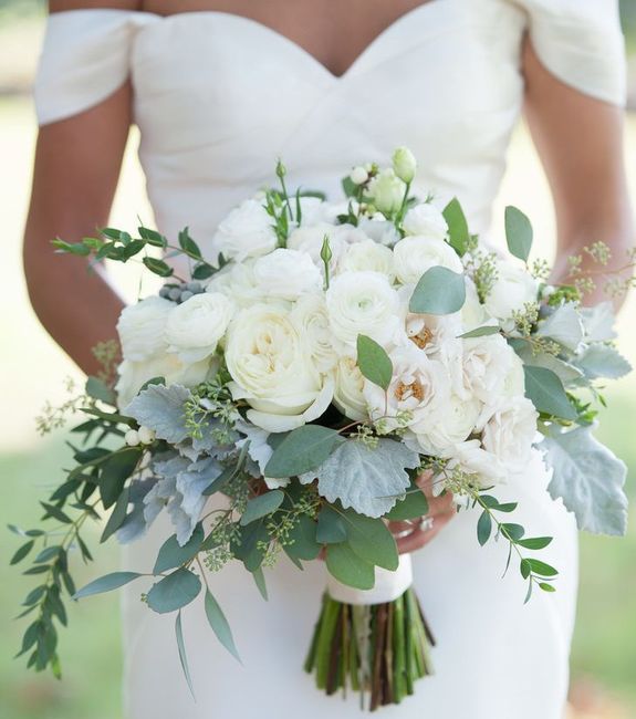 Bouquet vert et blanc