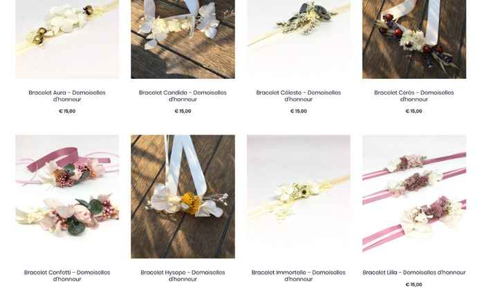 Bracelet pour les demoiselles d'honneur
