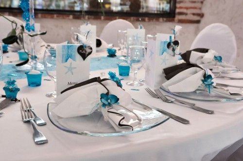 Déco blanc et bleu