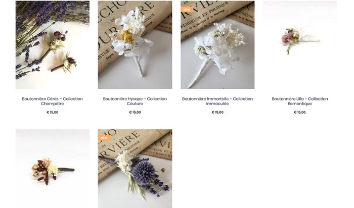 Boutonnière de fleurs stabilisées! 