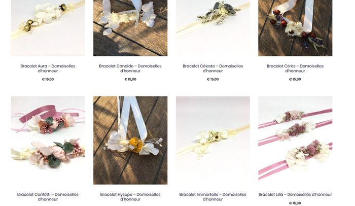 Bracelet pour les demoiselles d'honneur