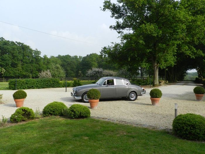 la voiture sur le lieu de réception