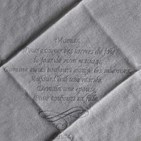 Mouchoir cadeau pour maman 