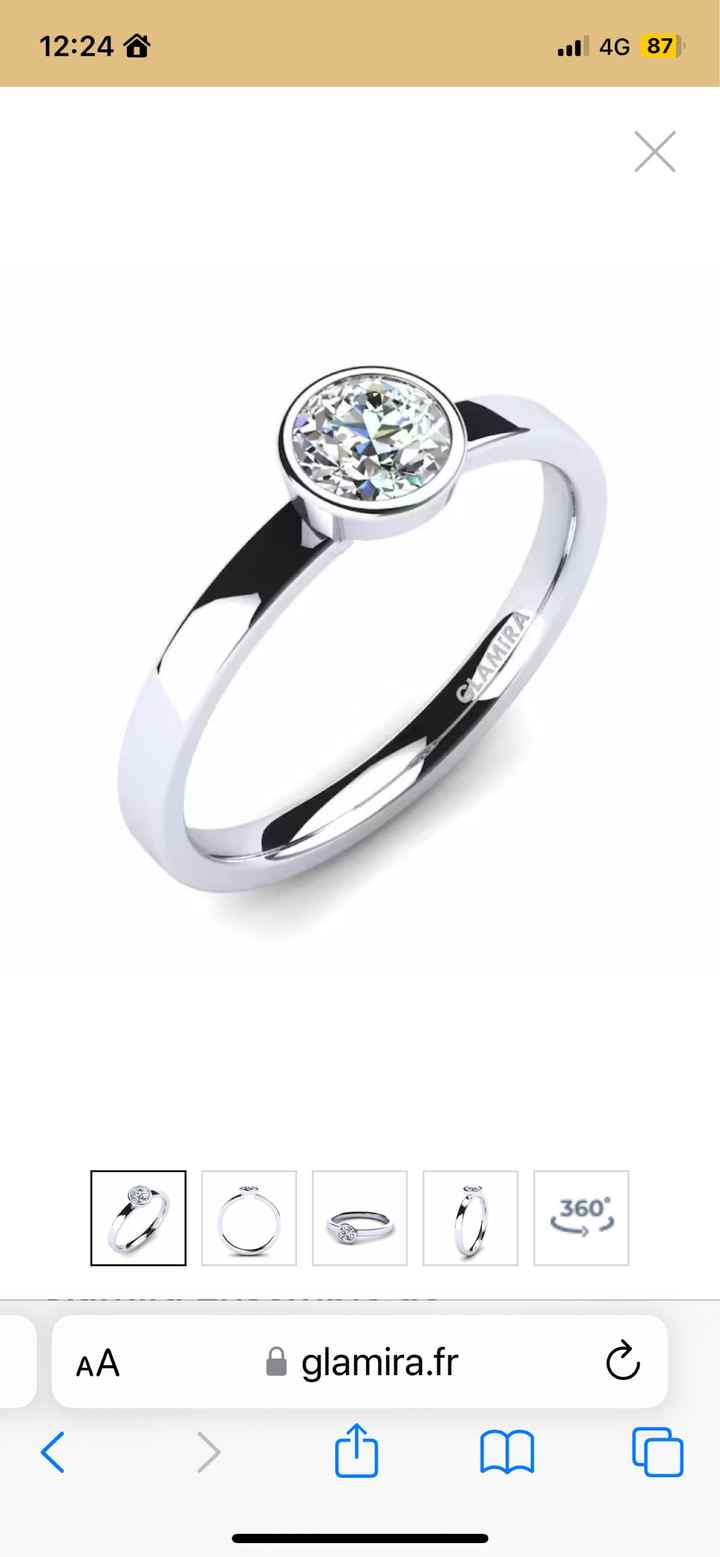 Bague de fiançailles cassée - 1