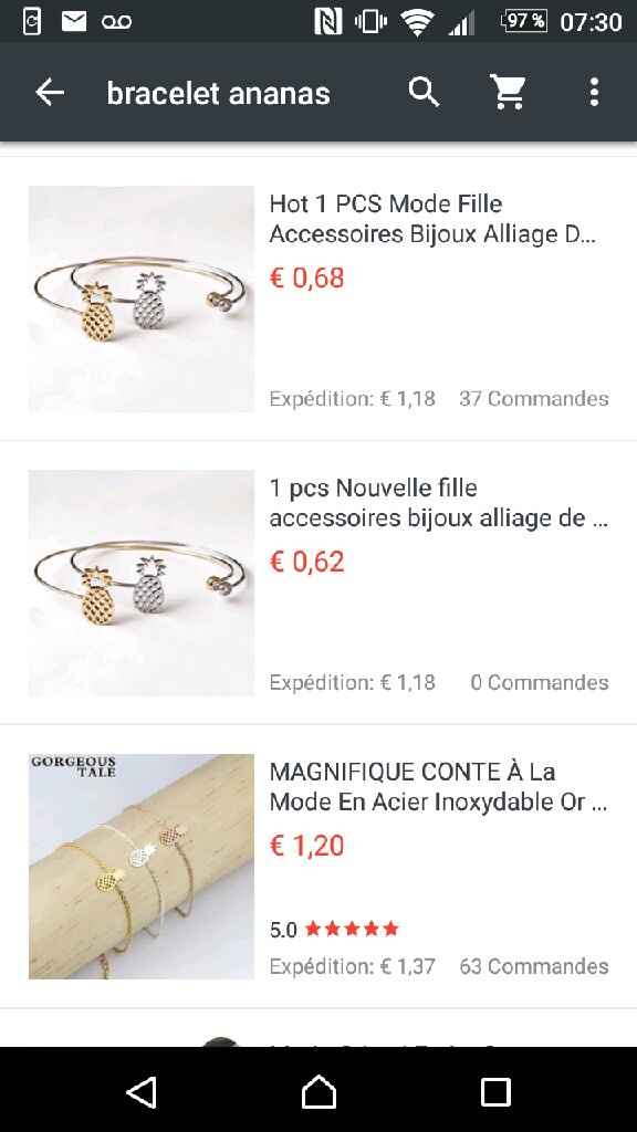 Cherche bracelets tropicaux - 1