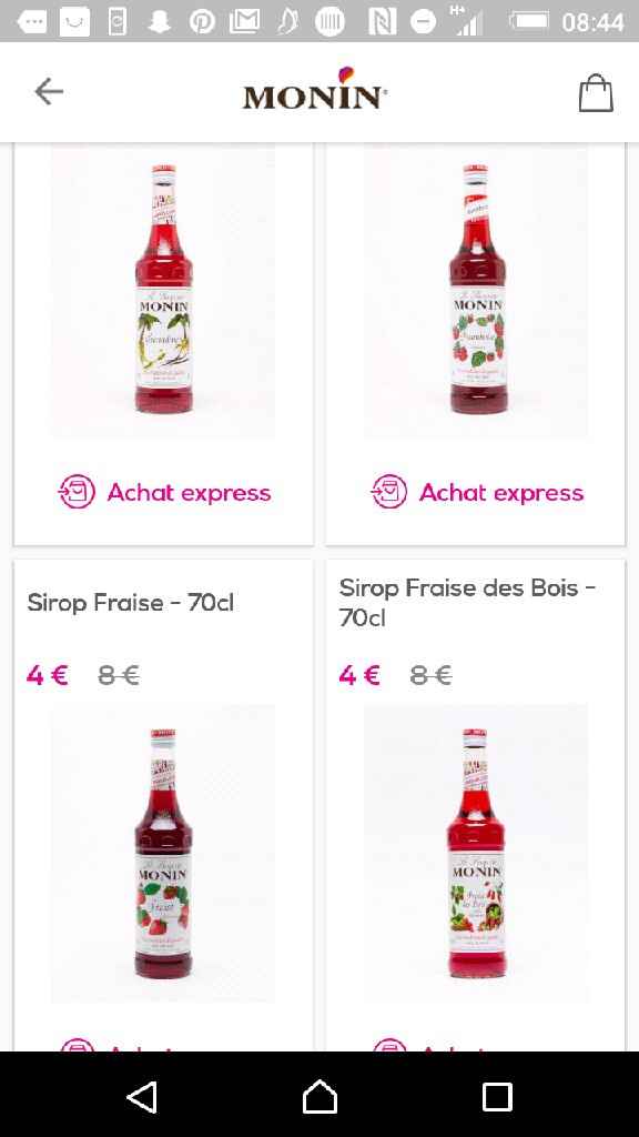 Vente privée monin!!!! - 1
