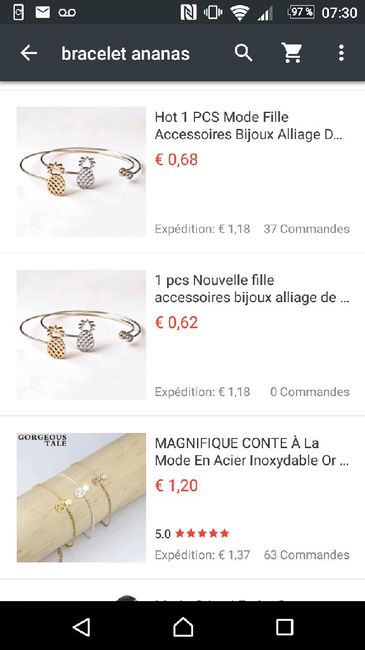 Cherche bracelets tropicaux - 1