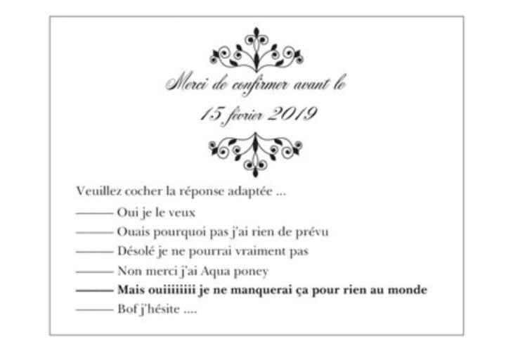Carton réponse - 1