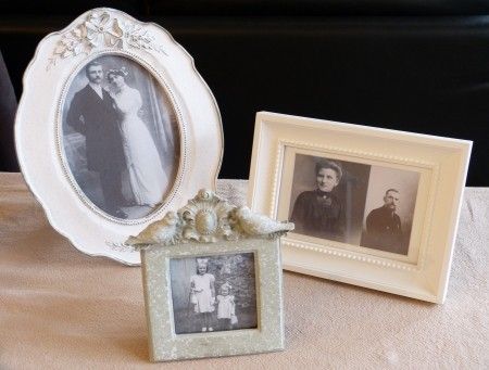 Photos de famille encadrées 