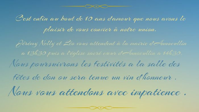 Faire part - 2