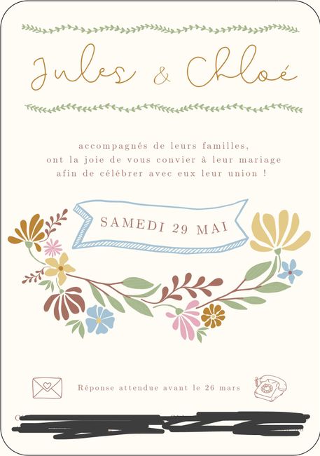 Faire part colorés 2