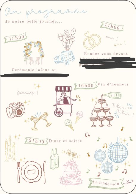 Faire part colorés 3