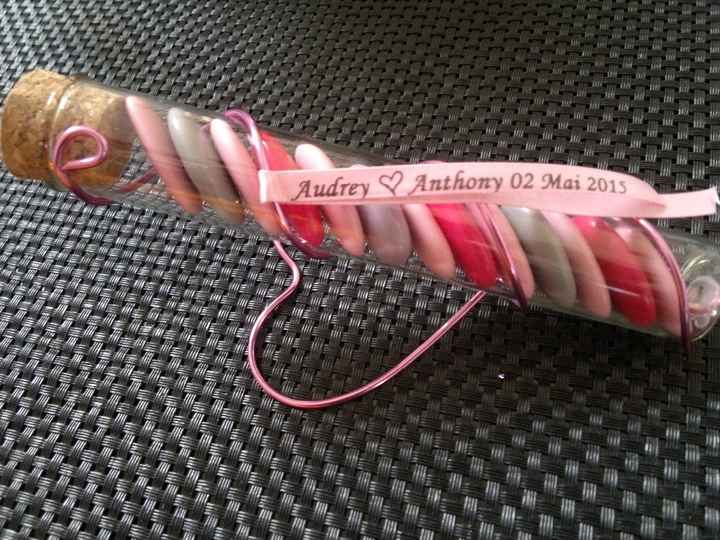 Mon tube à dragées rempli !