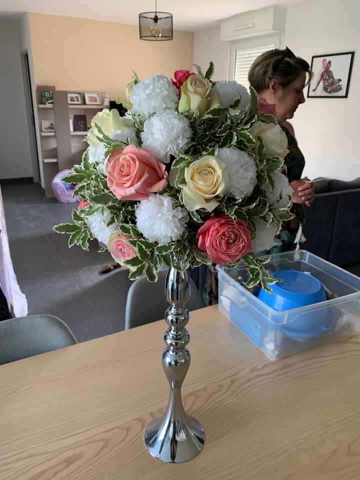 Essai fleurs centres de tables - 2