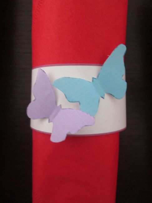 rond de serviette papillon