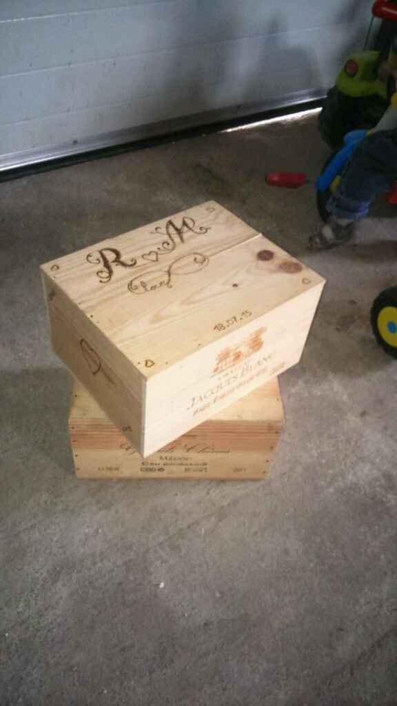 Diy du jour  notre urne et le menu sur les tables - 2