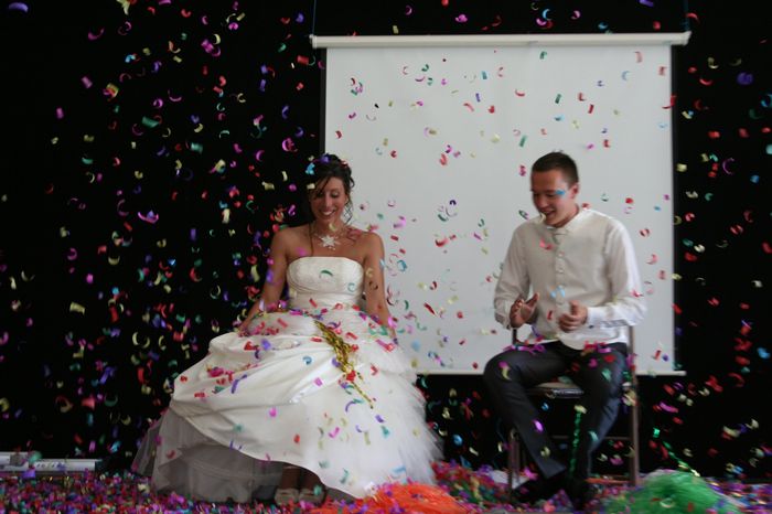 Pluie de confettis