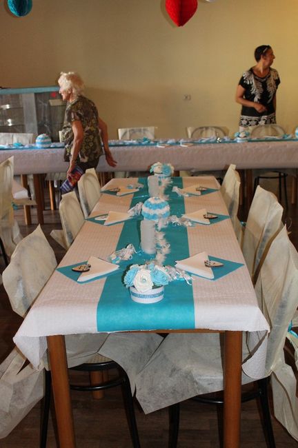 Thème blanc et turquoise