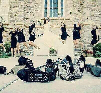 mariée et les filles
