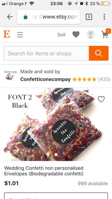 Confettis biodégradables ou fleurs séchées 2