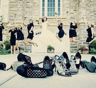 mariée et les filles