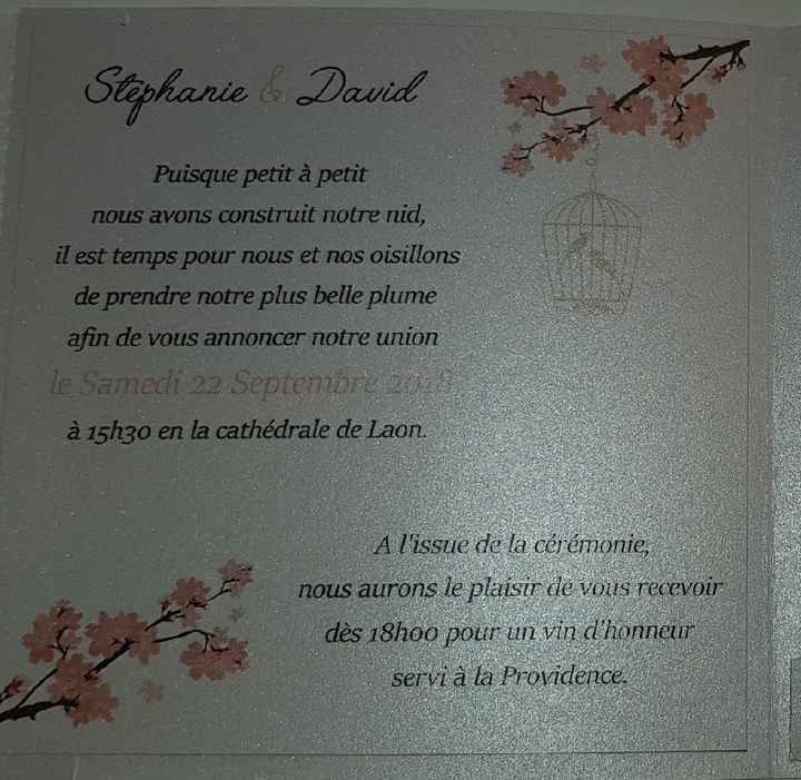 Faire parts reçu.. - 1