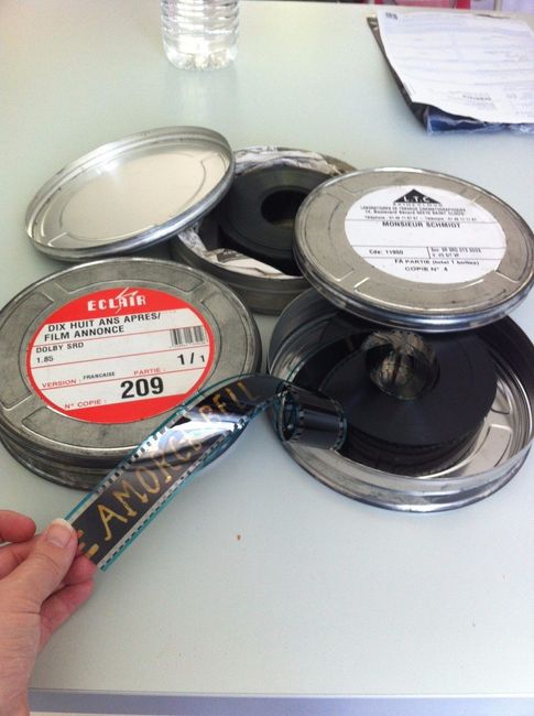 reçu mes bobines de film