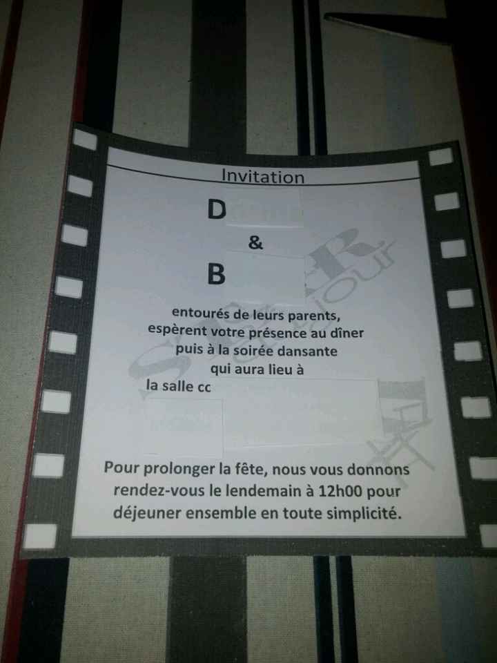 Mes faire parts ... doute esthétisme - 2