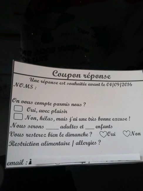 Mon faire part, vos avis  ? - 1
