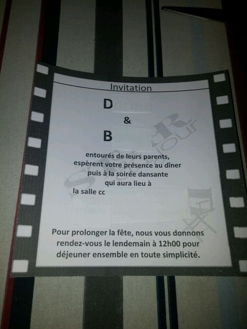 Mes faire parts ... doute esthétisme - 2