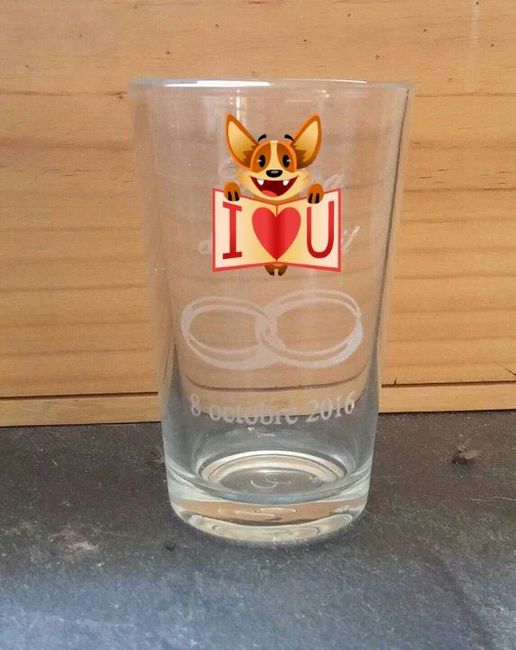 Verres blidas personnalisés (champagne) - 1