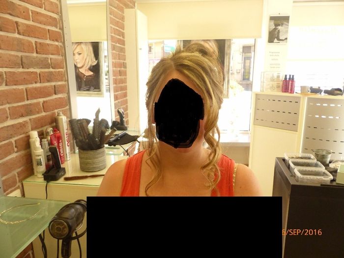 chignon vue de face Sans ma face ;)