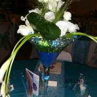 1er essai fleuriste - vase martini - 1