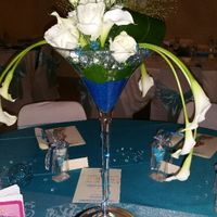 1er essai fleuriste - vase martini - 2