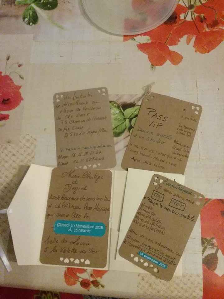 Intérieur du faire part