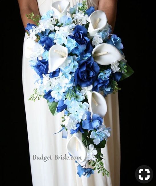 Mariage bleu / paillette 2