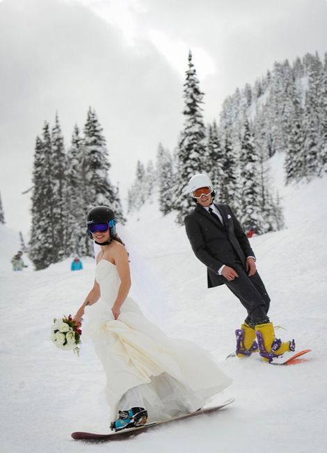 Des photos de couples sous la neige ❄️ 1