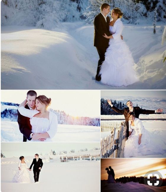 Des photos de couples sous la neige ❄️ 9
