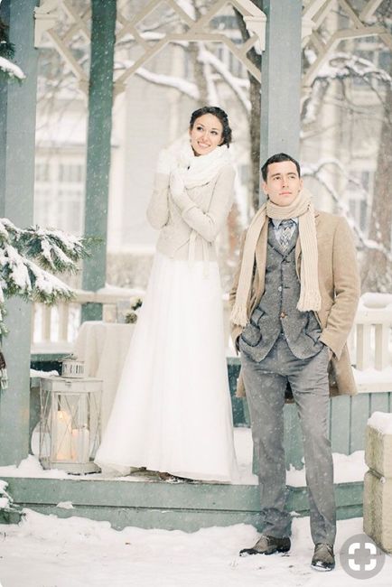 Des photos de couples sous la neige ❄️ 12
