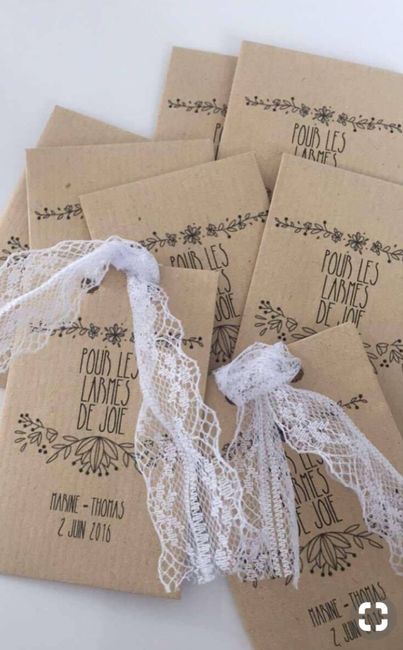 Pochettes larmes de joie - 10