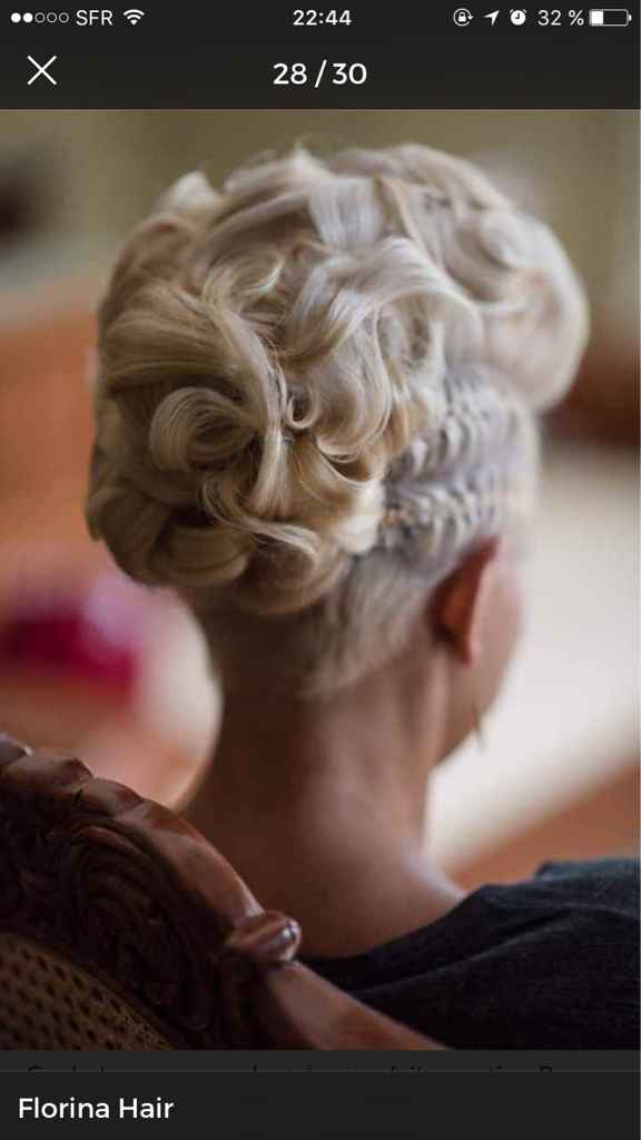 Idée chignon strict - 1
