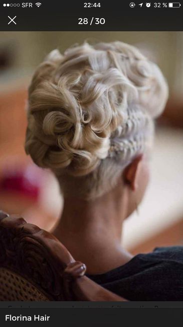 Idée chignon strict - 1