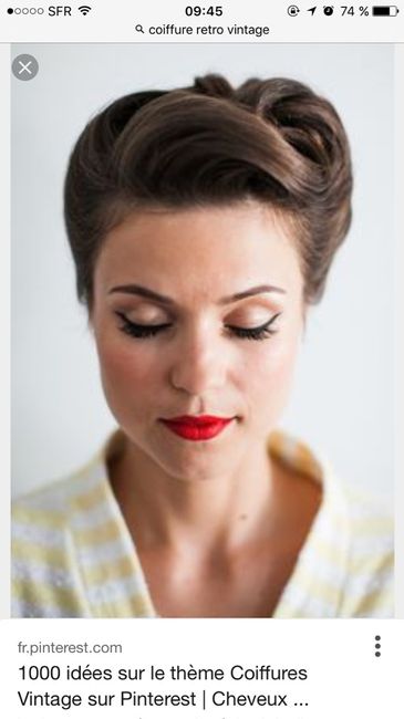 Idée chignon strict - 3