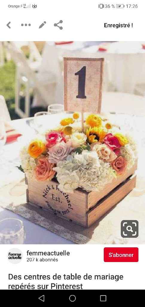 Caisses centre de table - 1