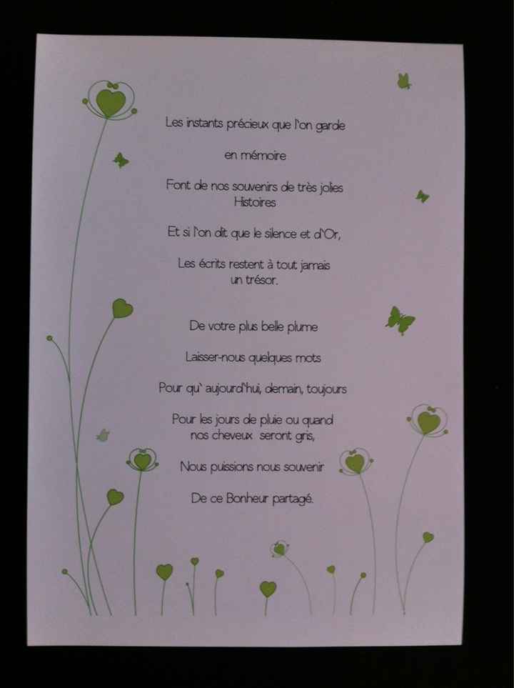 Texte pour livre d'or - 1