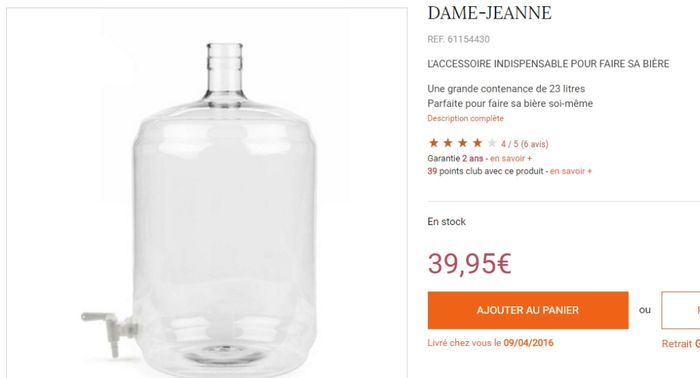 Dame jeanne 23L