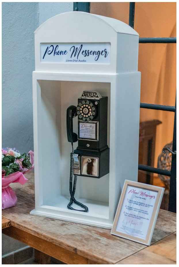 Livre D'or Audio Téléphone Vintage - Enregistreur à Messages Pour Mariage, Anniversaire, événements - 13