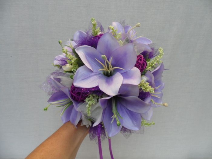 bouquet violet/parme
